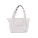 Ticking Stripe Pink Zipper Tote Bag