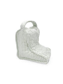 Ticking Stripe Sage Quilted Boot Bag