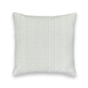Ticking Stripe Sage Quilted 20" Pillow