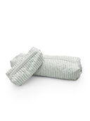 Ticking Stripe Sage Quilted Hot Tools Bag