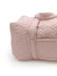 Ticking Stripe Sand/Fuchsia Quilted Weekender Duffle Bag