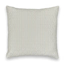 Ticking Stripe Slate Linen 20" Pillow