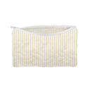Ticking Stripe Yellow Makeup Bag