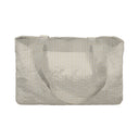 Ticking Stripe Yellow Quilted Tote