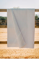 Ticking Stripe Yellow Quilt