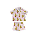 Tinsel Tree Pink Shorty Pajama Set