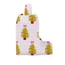 Tinsel Tree Pink Quilted Boot Bag