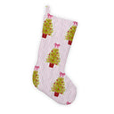 Tinsel Tree Pink Stocking