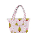 Tinsel Tree Pink Zipper Tote Bag