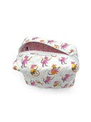 Monkey Icon Quilted Makeup Bag