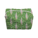 Toulouse Green Quilted Makeup Bag