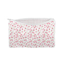 Tricia Floral Pink Quilted Makeup Bag