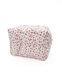 Tricia Floral Pink Quilted Makeup Bag