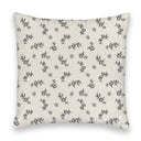 Vintage Cameo Linen / Black 20" Pillow