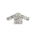 Vintage Cameo Linen / Black Youth Quilted Snap Jacket