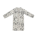 Vintage Cameo Linen / Black Quilted Duster