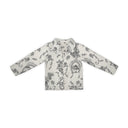 Vintage Cameo Linen / Black Quilted Jacket