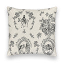 Vintage Cameo Linen / Black Quilt