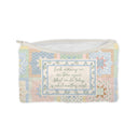 "What Matters Most" Quilted Makeup Bag