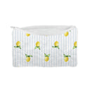 "When Life Gives You Lemons" Quilted Makeup Bag