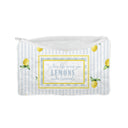 "When Life Gives You Lemons" Quilted Makeup Bag