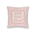 "Wild West Heart" Quilted Mini Pillow 8" x 8"