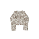 Willow Field Brown Cropped Jacket