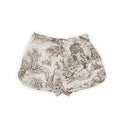 Willow Field Brown Quilted Scallop Shorts *Web Exclusive*