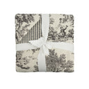 Willow Field Linen / Black Baby Blanket