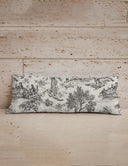 Willow Field Black Oblong 14"x33" Pillow