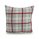 Erin & Ben Co. Willow Plaid Blue Quilted 20" Pillow