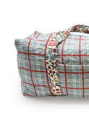 Erin & Ben Co. Willow Plaid Blue Weekender Duffle Bag