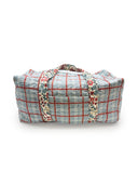 Erin & Ben Co. Willow Plaid Blue Weekender Duffle Bag