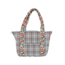 Erin & Ben Co. Willow Plaid Blue Zipper Tote Bag