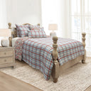 Erin & Ben Co. Willow Plaid Blue Quilt