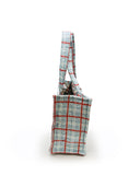 Erin & Ben Co. Willow Plaid Blue Quilted Tote Bag