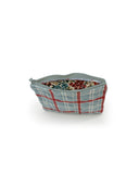 Erin & Ben Co. Willow Plaid Blue Quilted Makeup Bag