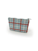 Erin & Ben Co. Willow Plaid Blue Quilted Makeup Bag