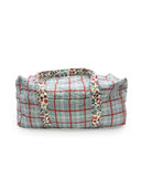Erin & Ben Co. Willow Plaid Blue Weekender Duffle Bag