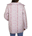 Wilshire Stripe Pink Quilted Snap Jacket