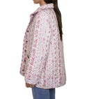 Wilshire Stripe Pink Quilted Snap Jacket