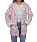 Wilshire Stripe Pink Quilted Snap Jacket