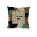 "Yee Haw Y'all" Camo Quilted Mini Pillow 8" x 8"
