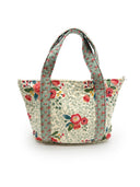 Erin & Ben Co. Zara Floral Linen Zipper Tote Bag