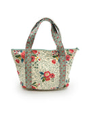 Erin & Ben Co. Zara Floral Linen Zipper Tote Bag