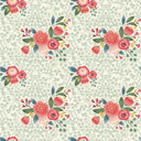 Erin and Ben Co. Zara Floral Linen Quilted Makeup Bag