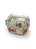 Erin & Ben Co. Zara Floral Linen Quilted Makeup Bag