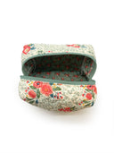Erin & Ben Co. Zara Floral Linen Quilted Makeup Bag