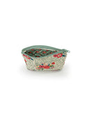 Erin & Ben Co. Zara Floral Linen Quilted Makeup Bag