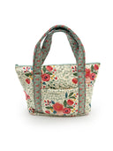 Erin & Ben Co. Zara Floral Linen Zipper Tote Bag